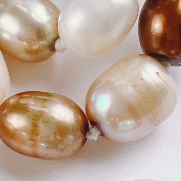 Long 66" Cultured Freshwater Pearl Endless Opera Rope Knotted Necklace Colorful - Picture 8 of 13